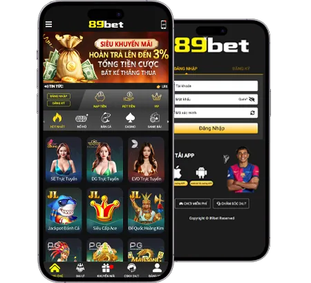 Giao diện casino trực tuyến trên di động
